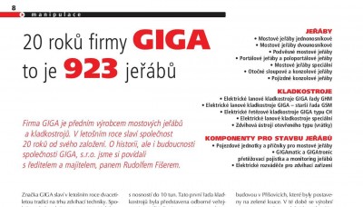 Technika a Trh, 2011/04, GIGA - 20 rokov na trhu zdvíhacej techniky